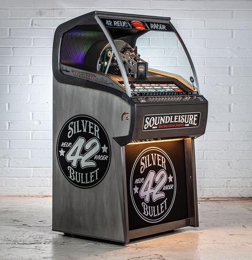 Jukebox met eigen merk, thema is nu mogelijk Bennies Fifties, Verzamelen, Automaten | Jukeboxen, Nieuw, Overige merken, Ophalen of Verzenden