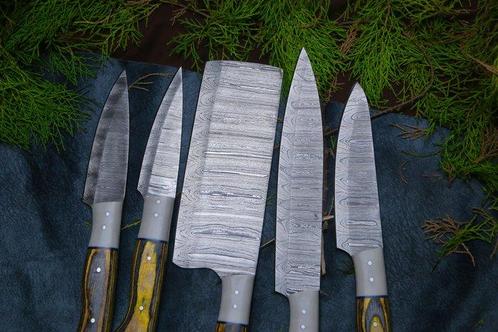 Keukenmes - Chefs knife - Hardhout, hars en handgemaakt, Antiek en Kunst, Antiek | Keukenbenodigdheden