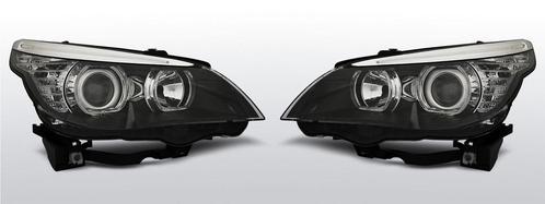 Koplampen Angel Eyes |BMW 5-Series E60/E61 2003-2004 | zwart, Auto-onderdelen, Verlichting, Nieuw, BMW, Verzenden