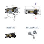 Inbouw Wastafelkraan Hotbath Cobber 18cm Gebogen Uitloop, Doe-het-zelf en Verbouw, Sanitair, Ophalen of Verzenden, Nieuw