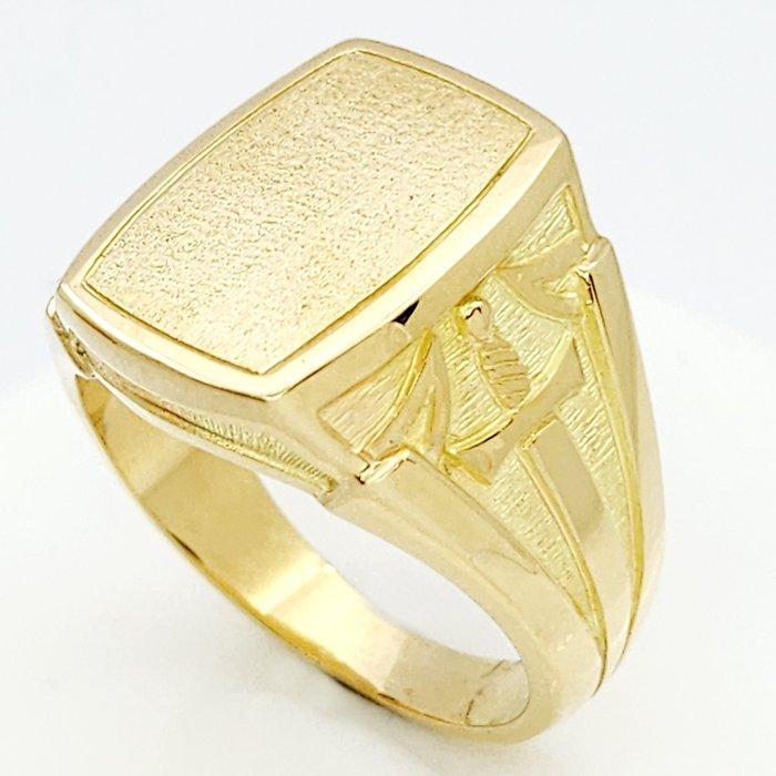 Ring - 18 karaat Geel goud, Sieraden, Tassen en Uiterlijk, Ringen