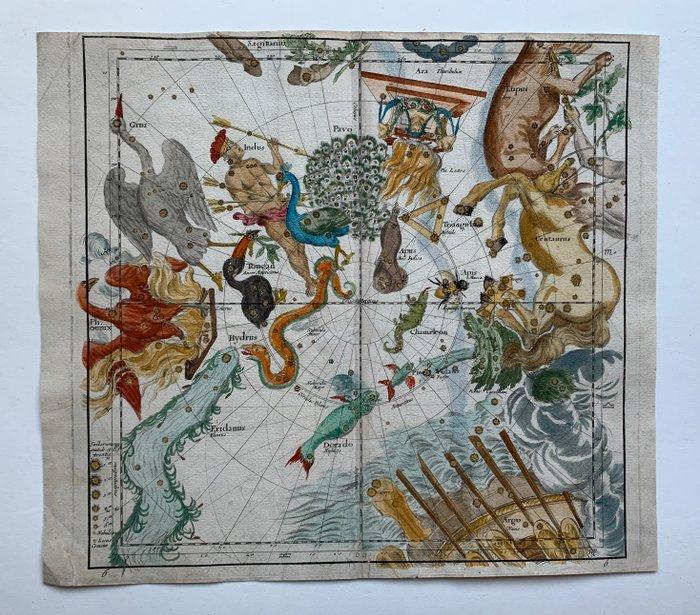 World - wereld; Ignace Gaston Pardies - (Celestical map). -, Boeken, Atlassen en Landkaarten
