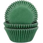 Cupcake Vormpjes HoM Donker Groen 50x33mm. 48st., Verzenden