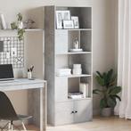 vidaXL Boekenkast 70x36x189 cm bewerkt hout betongrijs, Huis en Inrichting, Verzenden, Nieuw, Overige houtsoorten