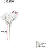 Mini foam roos met tule wit 2 cm bulk pak 96×3 roosjes = 288, Ophalen of Verzenden, Nieuw