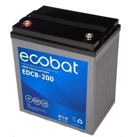 Ecobat AGM Deep Cycle accu | EDC8-200 | 8V 200Ah, Auto-onderdelen, Accu's en Toebehoren, Ophalen of Verzenden