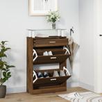 vidaXL Schoenenkast 63x24x104 cm bewerkt hout bruin, Huis en Inrichting, Verzenden, Nieuw