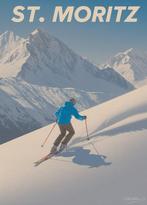 Collectibles & Co. - French Ski Vintage Posters - “Skiing in, Antiek en Kunst