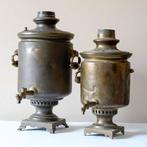 Anitque Samovars - Samovar (2) - Hout, Messing