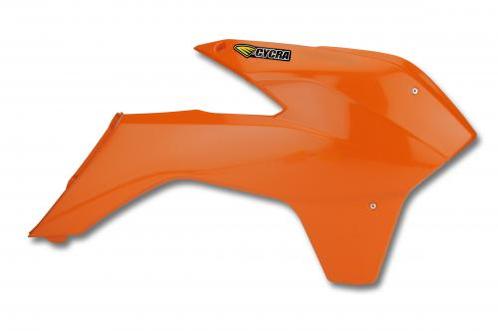 Cycra Powerflow Radiator Kappen Oranje KTM EXC 125/200/250/3, Motoren, Onderdelen | Overige, Nieuw, Verzenden