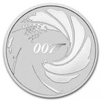 Tuvalu - James Bond 007 1 oz 2020 (27.000 oplage), Verzenden, Losse munt, Zilver