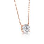 Ketting met hanger - 18 karaat Roségoud - 3.01ct. tw., Sieraden, Tassen en Uiterlijk, Antieke sieraden