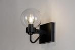 Rietveld Wandlampen - Zwart - Glas, Metaal, Huis en Inrichting, Lampen | Wandlampen, Verzenden, Nieuw