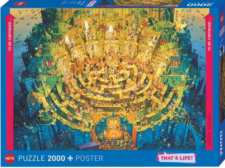 Thats Life - Deep Down Puzzel (2000 stukjes) | Heye -, Hobby en Vrije tijd, Denksport en Puzzels, Nieuw, Verzenden