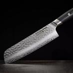 Yaxell Tsuchimon Nakiri Koksmes 18 cm – VG10 Staal – Geh, Ophalen of Verzenden, Nieuw, Overige materialen, Los bestek