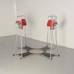 Stand4Work stastoel, aluminium / rood, set 4 stoelen, Ophalen of Verzenden, Nieuw