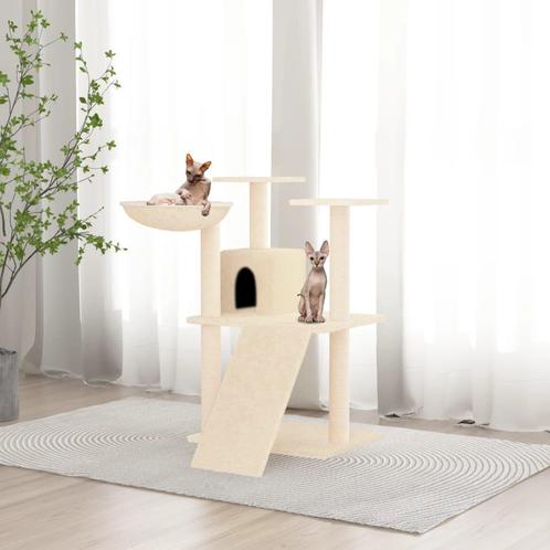 vidaXL Kattenmeubel met sisal krabpalen 83 cm crèmekleurig, Dieren en Toebehoren, Katten-accessoires, Nieuw, Verzenden