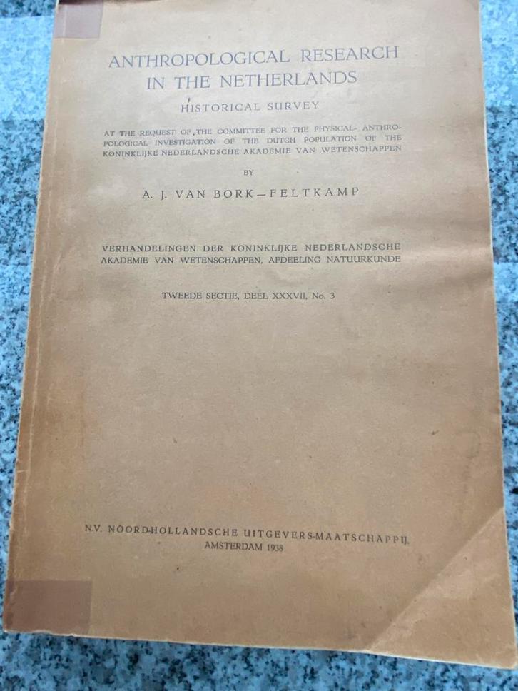 Anthropological research in The Netherlands, Boeken, Geschiedenis | Vaderland, Gelezen, 20e eeuw of later, Verzenden