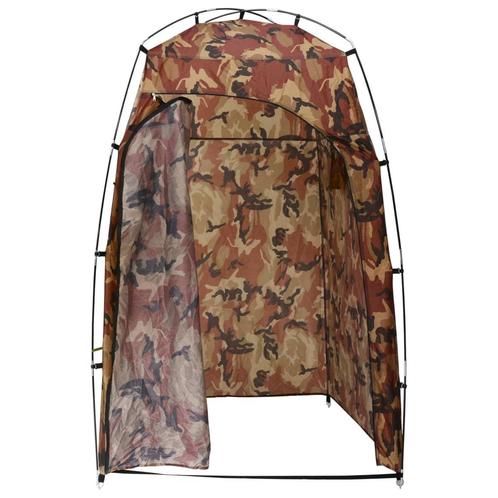 vidaXL Douche-/wc-/omkleedtent camouflage, Caravans en Kamperen, Kampeeraccessoires, Nieuw, Verzenden