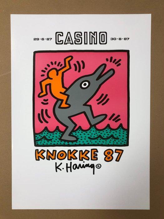 Keith Haring (after) - Casino Knokke 87 - Jaren 1990, Antiek en Kunst, Kunst | Tekeningen en Foto's