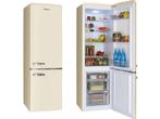 OUTLET AMICA KGCR387100B Retro Edition koelkast met vriezer, Nieuw, Met vriesvak, 200 liter of meer, Ophalen of Verzenden