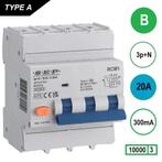 Sep aardlekautomaat 3P+N B20 300mA 10kA - RCM1, Ophalen of Verzenden, Nieuw