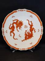 Meissen - Serveerschaal - rund Ø 32,2 cm Roter Ming Drache, Antiek en Kunst