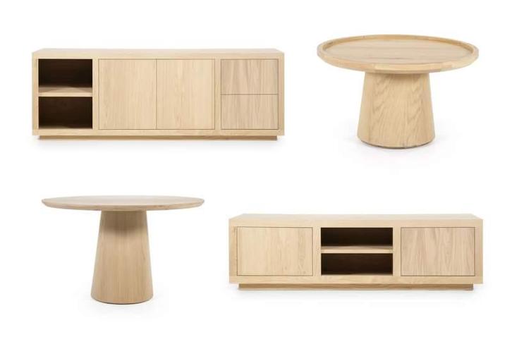 Woonkamerset Helsinki - massief houten woonkamers, Huis en Inrichting, Complete eetkamers, Nieuw