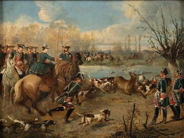 Jean Adolphe Boucé (1818 - 1875) - Deer Hunting beschikbaar voor biedingen