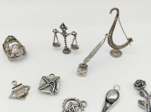 Miniatuur figuur - Collezione (12) - .800 zilver, Antiek en Kunst, Antiek | Goud en Zilver