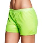 Korte Broek Pailletten Neongroen M, Verzenden, Nieuw