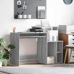 vidaXL Bureau met Opbergruimte Grijs sonoma 120,5 x 44 x, Verzenden, Nieuw