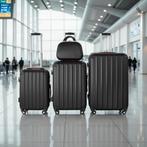 Kofferset met beautycase 4-delig - zwart, Verzenden, Nieuw