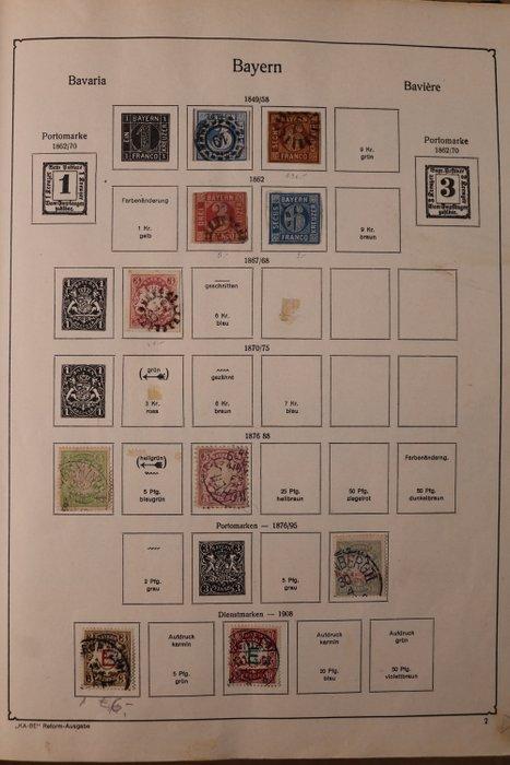 Wereld 1849/1945 - Collectie in oud Schaubek voordrukalbum, Postzegels en Munten, Postzegels | Amerika