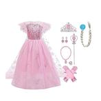 *SALE*Frozen Elsa Jurk-Prinsessenjurk+Accessoires 98/152, Kinderen en Baby's, Carnavalskleding en Verkleedspullen, Nieuw, Meisje