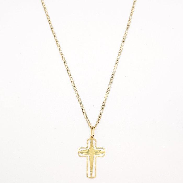 Ketting met hanger - 18 karaat Geel goud, Sieraden, Tassen en Uiterlijk, Antieke sieraden