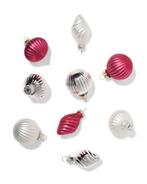 HEMA Kerstballen figuren 10.5cm glas rood - 9 stuks, Diversen, Kerst, Verzenden, Nieuw
