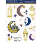 Ramadan Raamsticker 43cm 15st, Hobby en Vrije tijd, Feestartikelen, Verzenden, Nieuw