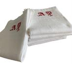 Servet (6) - 82 cm - 56 cm - antieke badhanddoek
