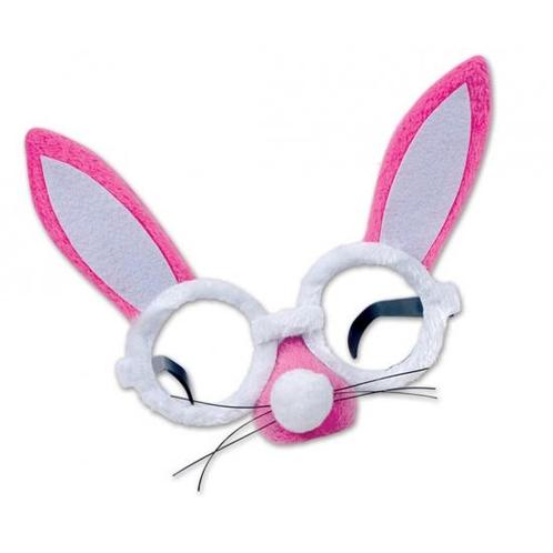 Roze paashaas bril met oren en snuit - Feestbrillen, Hobby en Vrije tijd, Feestartikelen, Verzenden