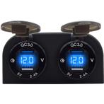 ProRide 12V USB Stopcontact 4 Poorten met Voltmeter -, Verzenden, Nieuw