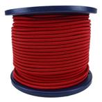 4mm Elastisch Touw - Bordeaux rood - 100 meter op rol, Verzenden, Nieuw