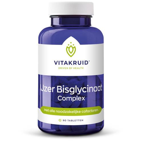 Vitakruid Ijzer Bisglycinaat 90 tabletten, Diversen, Verpleegmiddelen, Nieuw, Verzenden