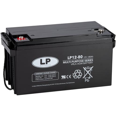 Landport (LP) VRLA-LP accu 12 volt 80 ah LP12-80, Computers en Software, Noodvoedingen (UPS), Nieuw, Ophalen of Verzenden