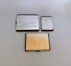 3 Art Deco - Doos - .800 zilver, .925 zilver, Vermeille, Antiek en Kunst