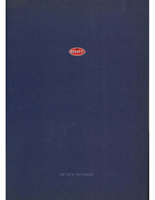 BUGATTI EB 18/4 VEYRON BROCHURE DUITS, Boeken, Auto's | Folders en Tijdschriften