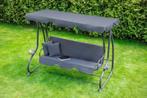 Schommelbank - 3-zits - grijs - 230 x 127 x 172 cm, Ophalen of Verzenden, Nieuw