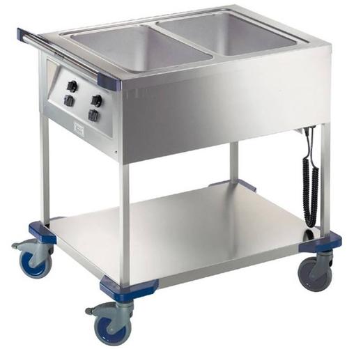 Bain-marie wagen | 2 x 1/1 GN B.PRO, Zakelijke goederen, Horeca | Keukenapparatuur, Verzenden