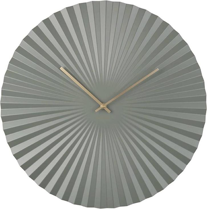 Wandklok Sensu - XL Staal Groen - Ø50cm, Huis en Inrichting, Woonaccessoires | Overige, Zo goed als nieuw, Ophalen of Verzenden