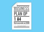 Businessplan op 1 A4 9789043028134 Judith Tielen, Verzenden, Zo goed als nieuw, Judith Tielen